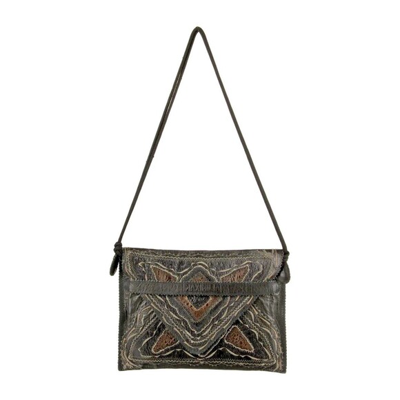 Maximilian Leather Shoulder Bag Brown Luxury Handbag Large Clutch - Picture 1 of 5